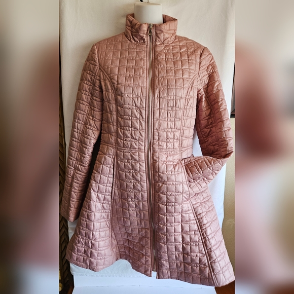 Kate Spade Blush Quilted Puffer Coat - Bow Back - Picture 8 of 10